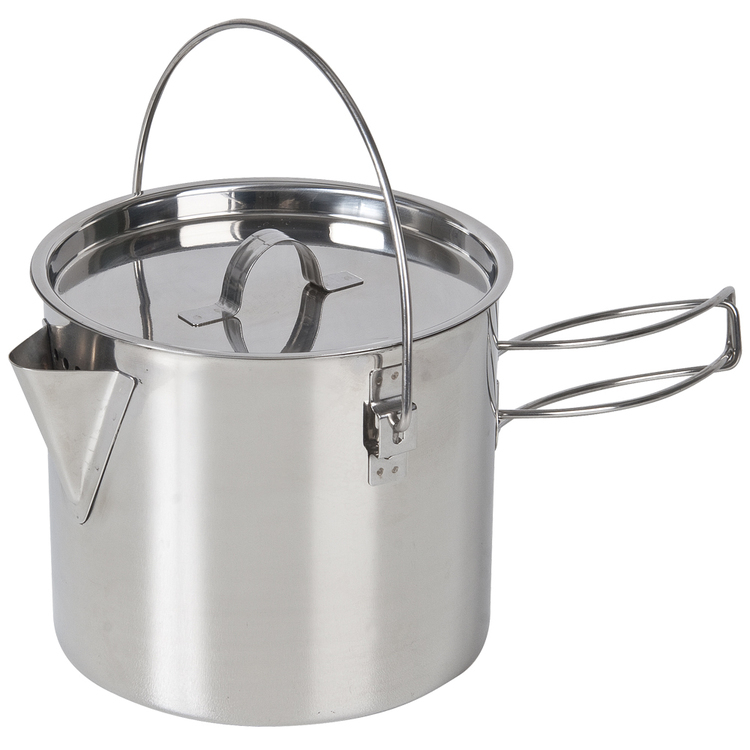 Stainless Steel Kettles - Campfire 750ml Stainless Steel Billy Kettle