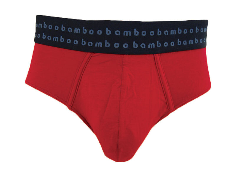 Mens Bamboo Underwear - Bamboo Textiles Briefs Burnt Red