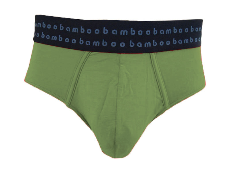 Mens Bamboo Underwear - Bamboo Textiles Mens Bamboo Briefs Olive