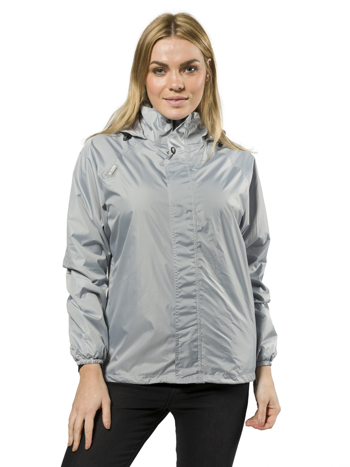 Raincoat - XTM Unisex Stash II Rain Jacket Silver