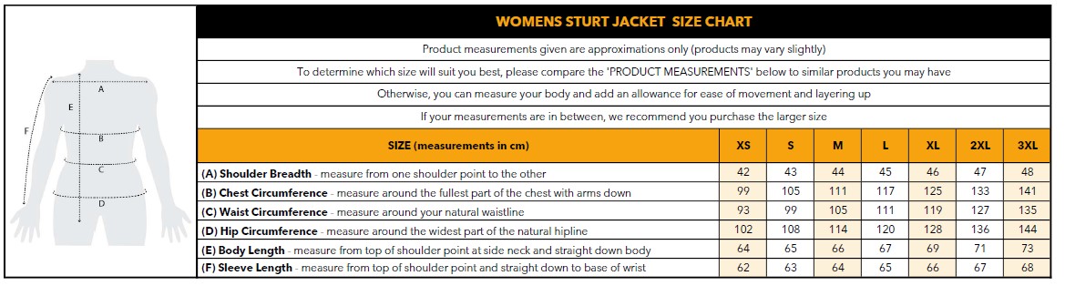 https://www.bundyoutdoors.com.au/assets/images/Burke-and-wills-womens-sturt-oilskin-jacket-bundy-outdoors-size-chart.jpg