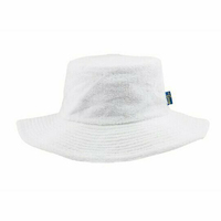 The Terry Australia Wide Brim Terry Towelling Hat - White