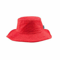 The Terry Australia Wide Brim Terry Towelling Hat - Red