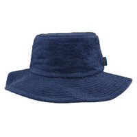 The Terry Australia Wide Brim Terry Towelling Hat - Navy