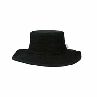 The Terry Australia Wide Brim Terry Towelling Hat - Black