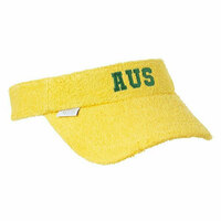 The Terry Australia Terry Towelling Visor - Yellow - Aus Logo