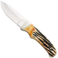 Bear and Son 7" India Stag Bone Skinning Knife with Sheath