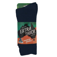 Bamboo Textiles Aussie Made Extra Thick Socks - Navy