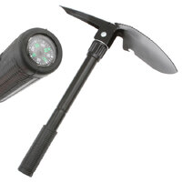 Wildtrak Multipurpose Camp Tool - Shovel, Pick with Compass