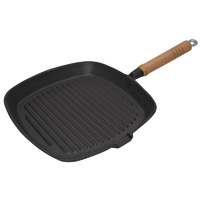 Supex 25cm Cast Iron Frypan with Griddle