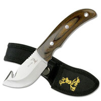Elk Ridge Wood Gut Hook Skinner Knife