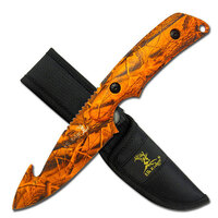 Elk Ridge Orange Rainforest Camo Skinning Knife