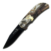 Elk Ridge Brass & Camo Pocket Knife
