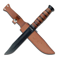 MTech Leather Handle Fixed Knife