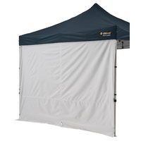 Oztrail 3.0 Gazebo Solid with Wall Centre Zip - White