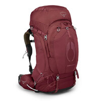 Osprey Aura AG 65 Womens Hiking Backpack - Berry Sorbet Red