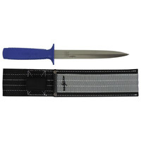 Sicut 8" Pig Stick Knife with Sheath - Blue Handle
