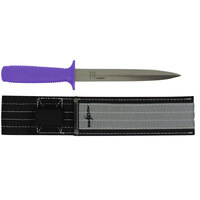 Sicut 8" Pig Stick Knife with Sheath - Purple Handle