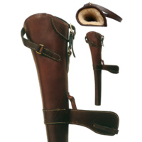 Ordnance River Solid Leather Rifle Scabbard with Deluxe Fleece Lining