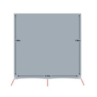 Supex Caravan Privacy Screen to Suit Fiamma Awning - Long Wall 3.35 x 1.8m